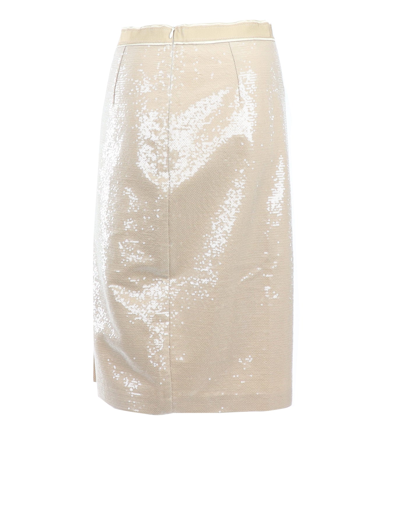 Jupe paillettes Interdee beige