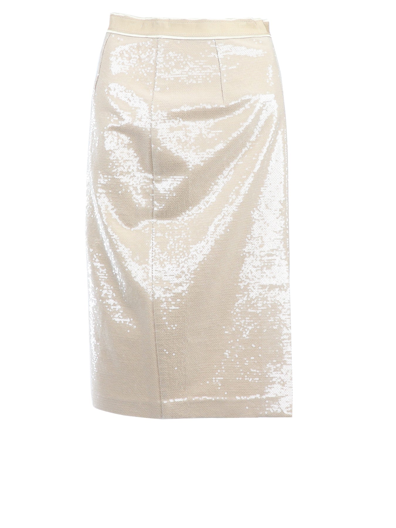 Jupe paillettes Interdee beige
