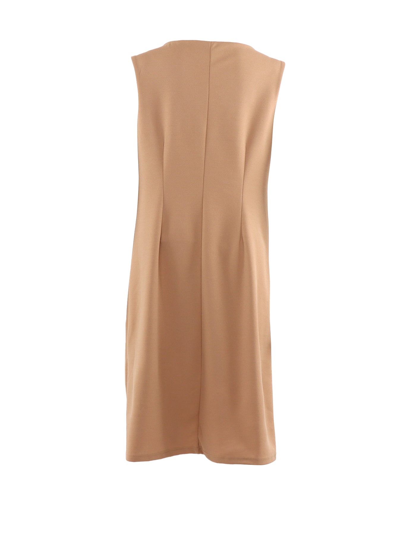 V-Ausschnitt-Kleid mit gekräuseltem Detail