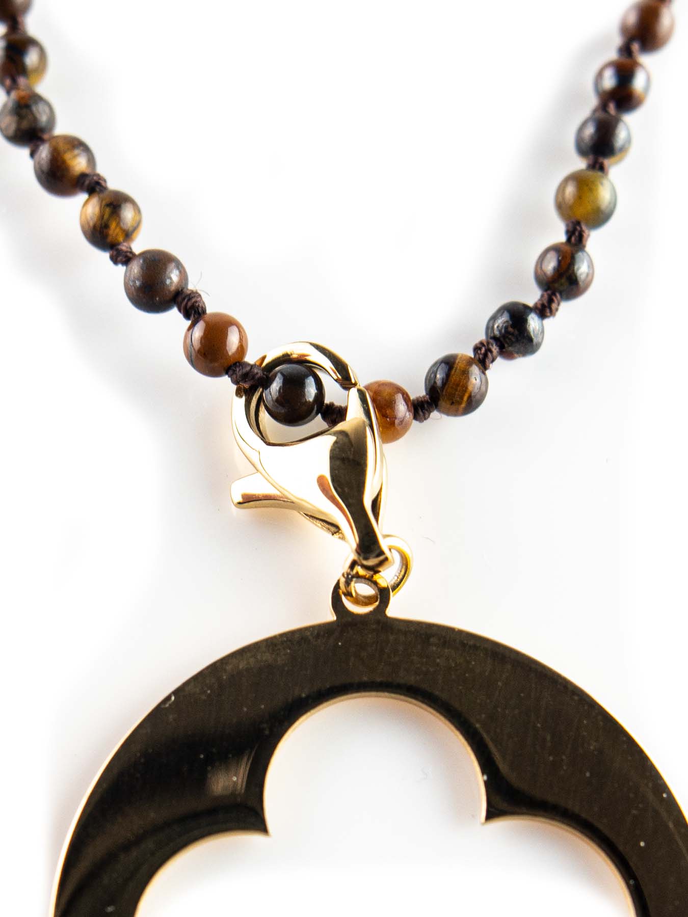Collier et charm trefle doré Moon-C