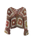 Gilet crochet cuivre