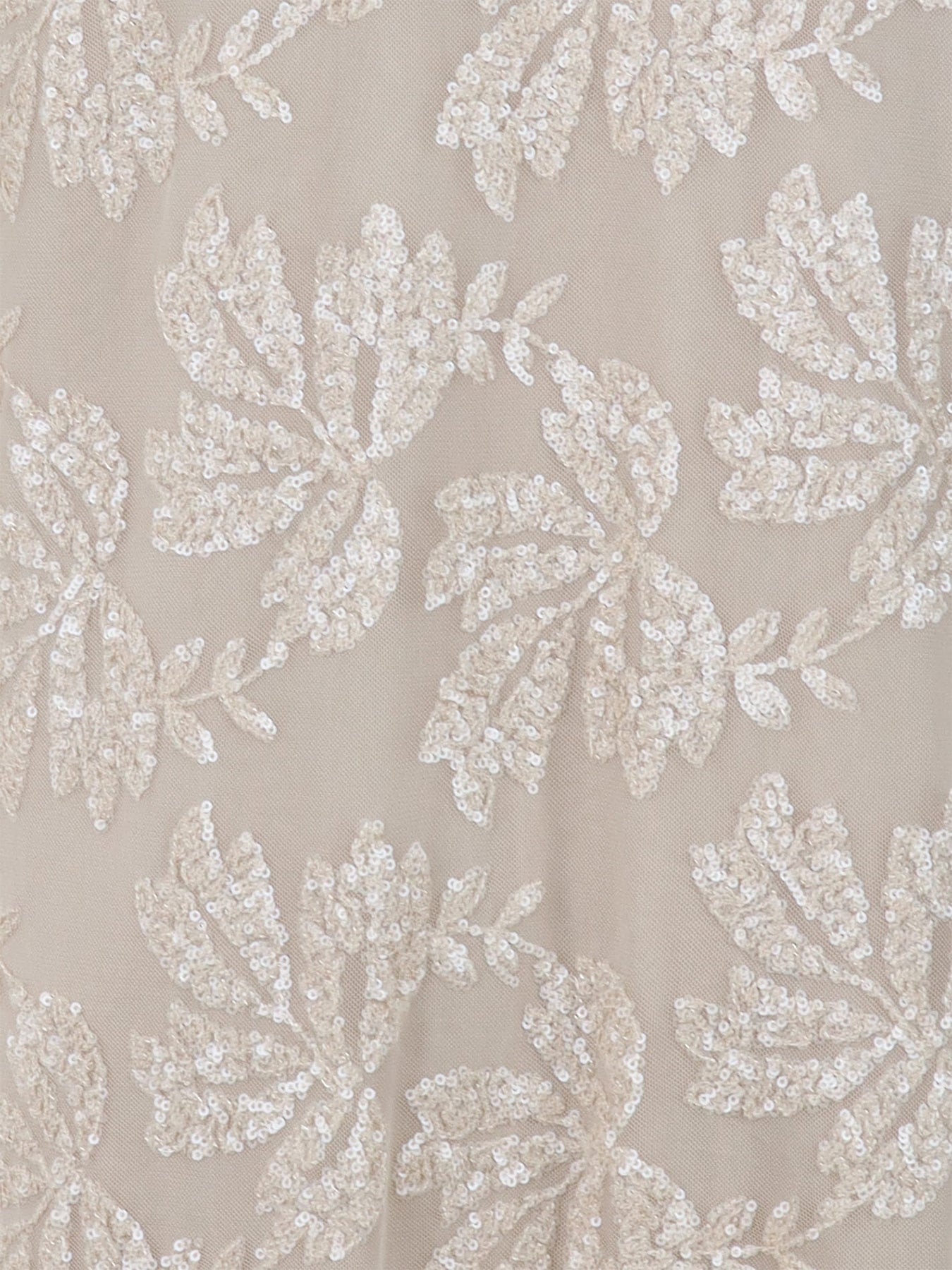Robe tulle/sequins beige Antonello Serio
