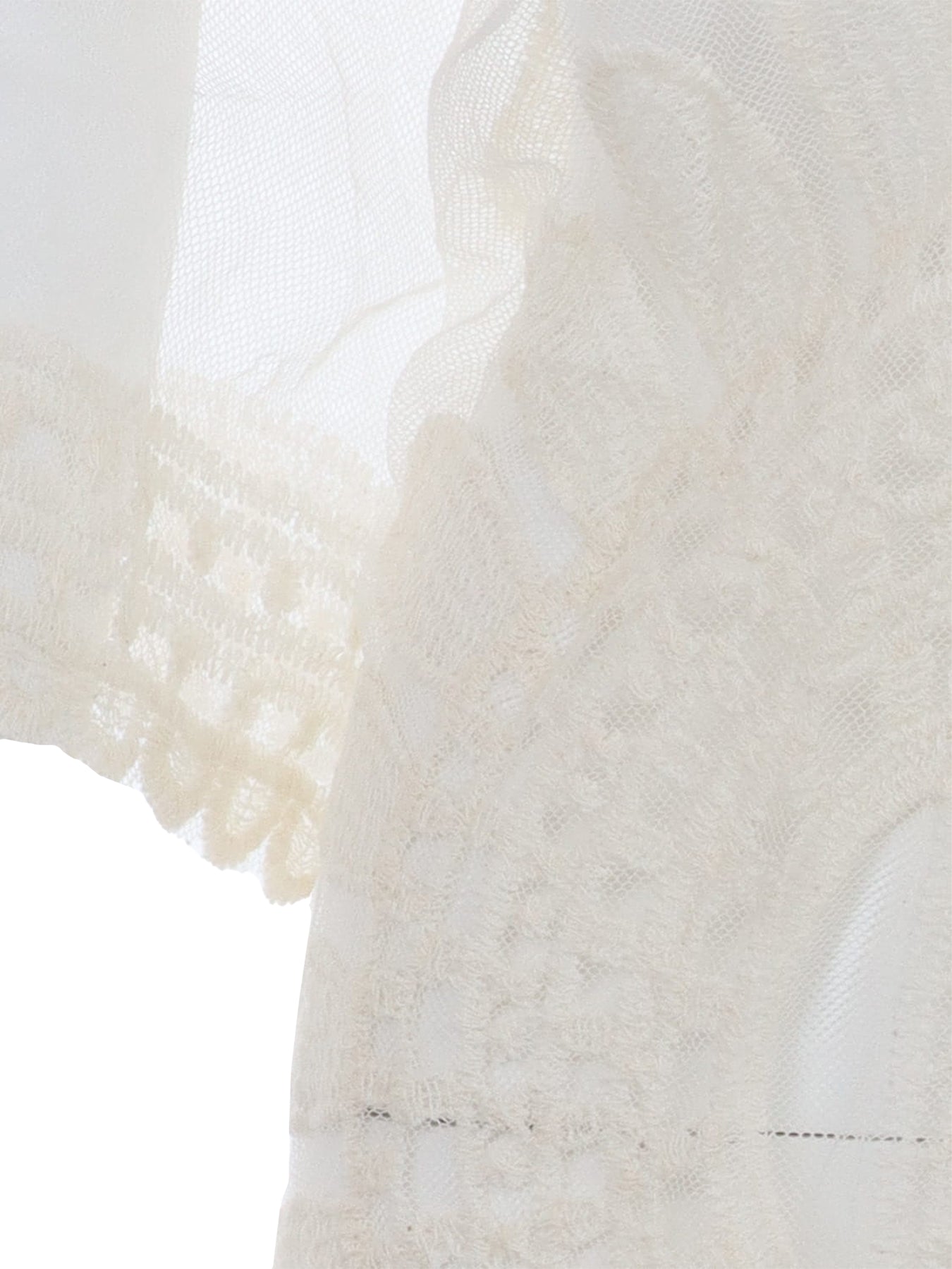 Cardigan avec Broderie G.S. écru