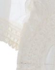 Cardigan avec Broderie G.S. écru