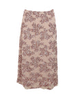 Jupe tulle/sequins mi-longue nude Antonello Serio