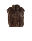 Gilet court en fausse fourrure VERBIER