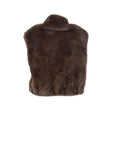 Gilet court en fausse fourrure VERBIER