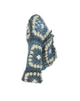 Gilet crochet bleu