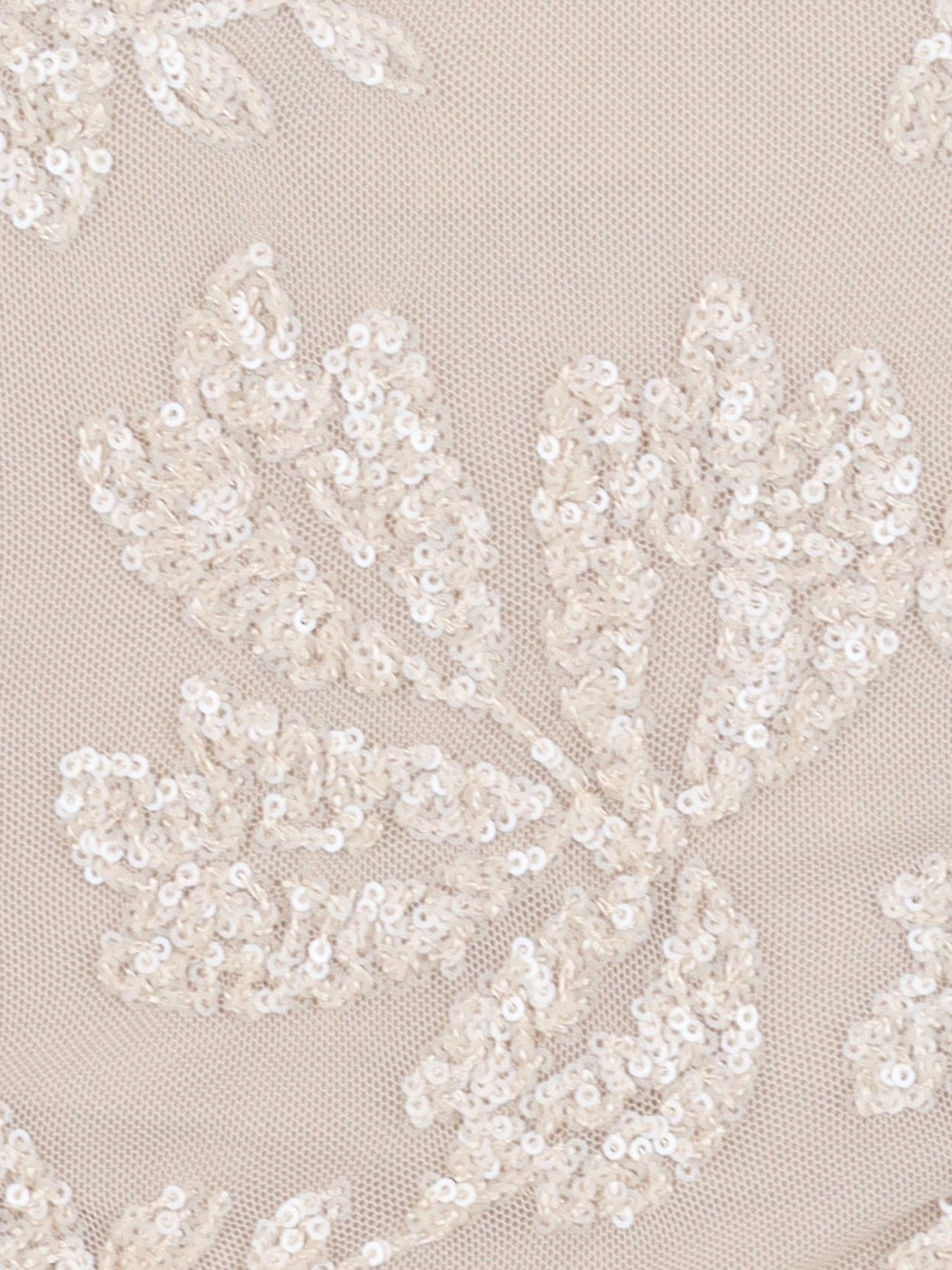Top tulle/sequins beige Antonello Serio