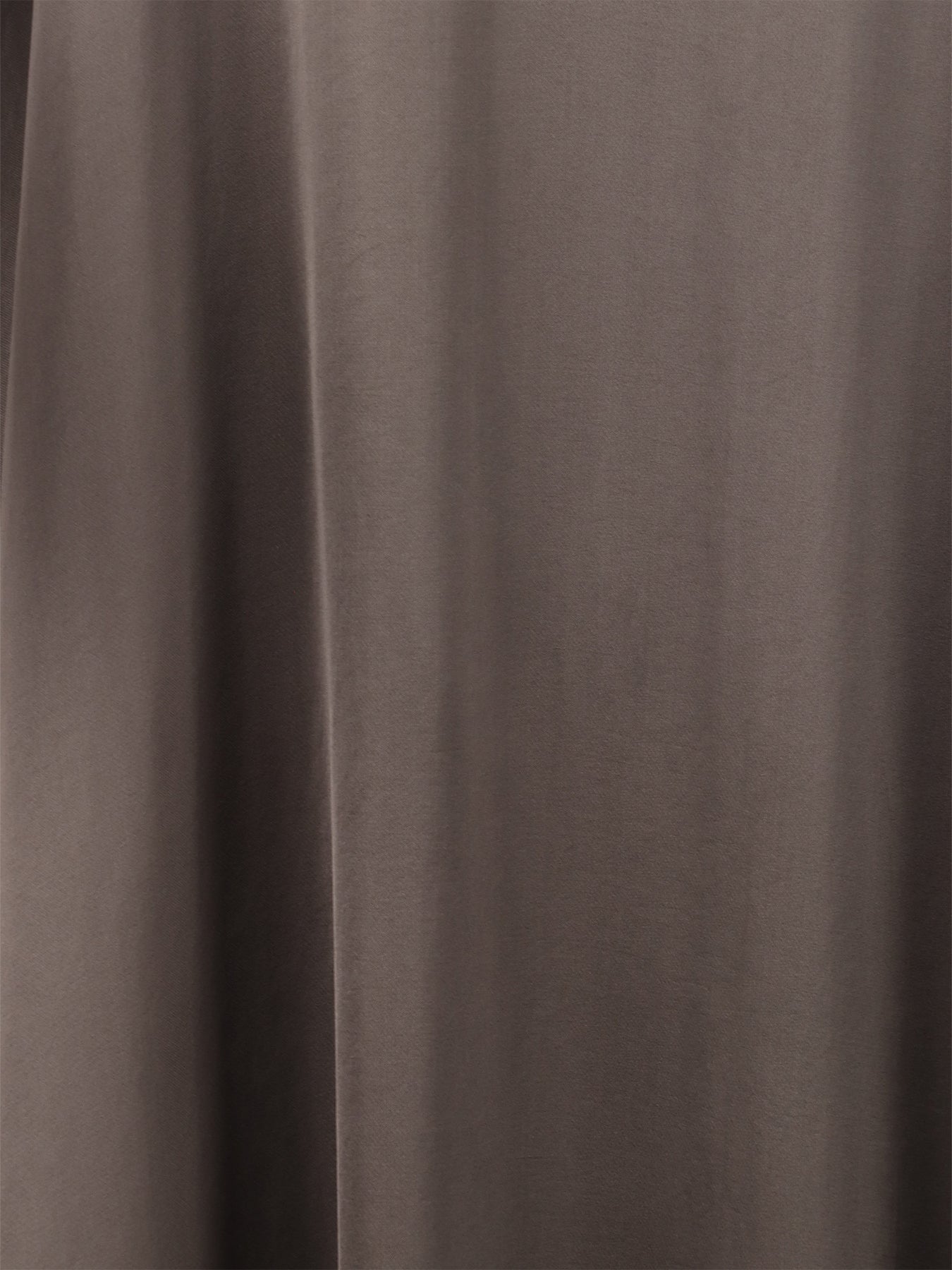 Robe longue en soie tissée choco Natacha