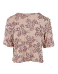 Top manches courtes tulle/sequins nude Antonello Serio