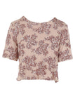 Top manches courtes tulle/sequins nude Antonello Serio