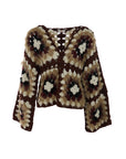 Gilet crochet café