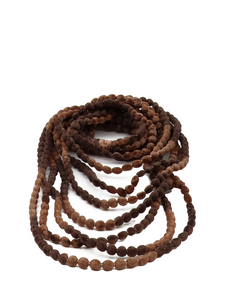 Collier fantaisie boules de coton