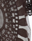 Cardigan avec Broderie G.S. choco