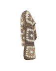 Gilet crochet beige