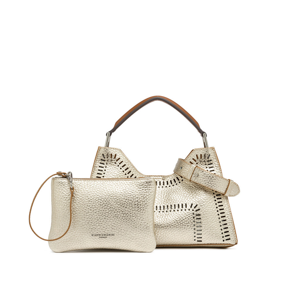 Gianni Chiarini Aurora Light Gold Caramello PM Handtasche
