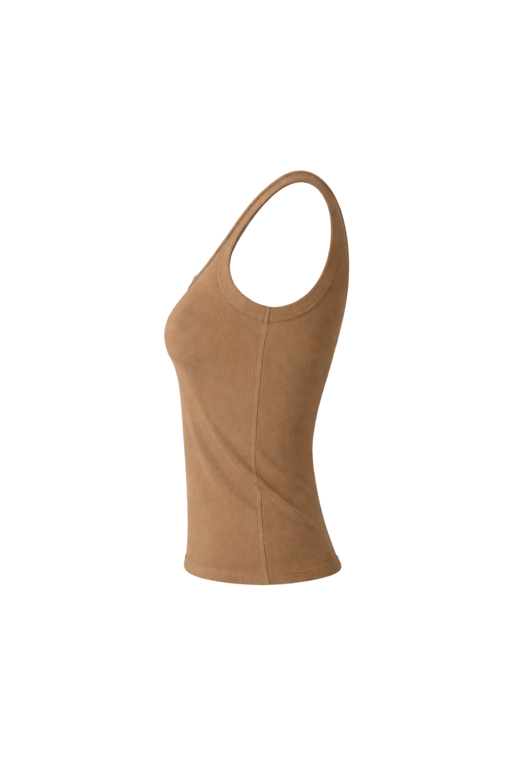 Débardeur maille fine camel glacée