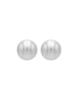 boucles d'oreilles boule argent mat