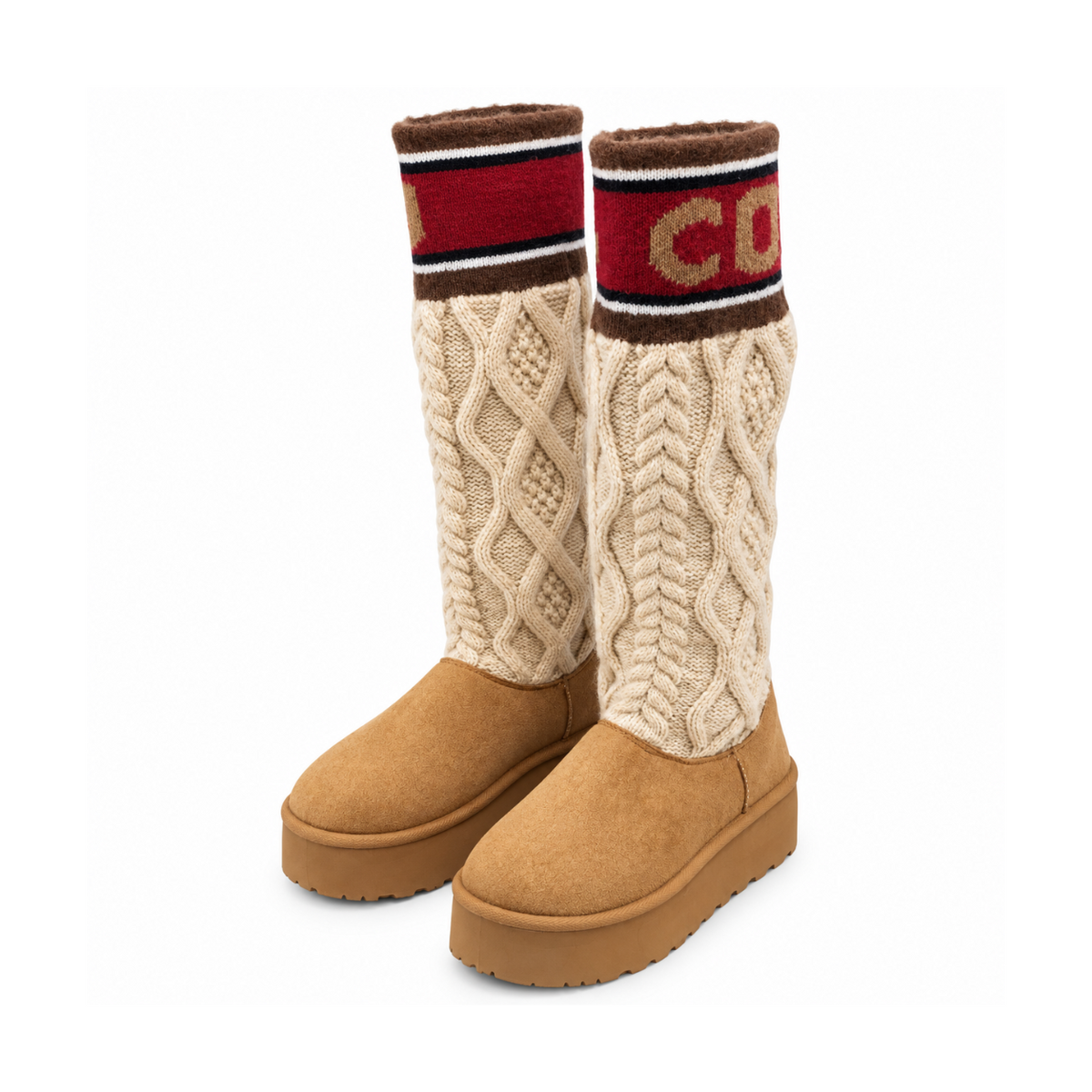Bottes chaussette écru COO