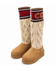Bottes chaussette écru COO