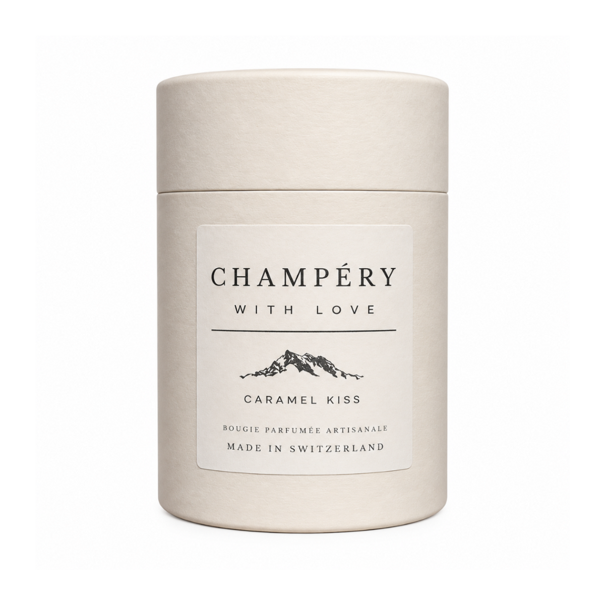 Bougie Champéry caramel Kiss