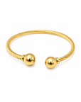 Bracelet torsadé doré