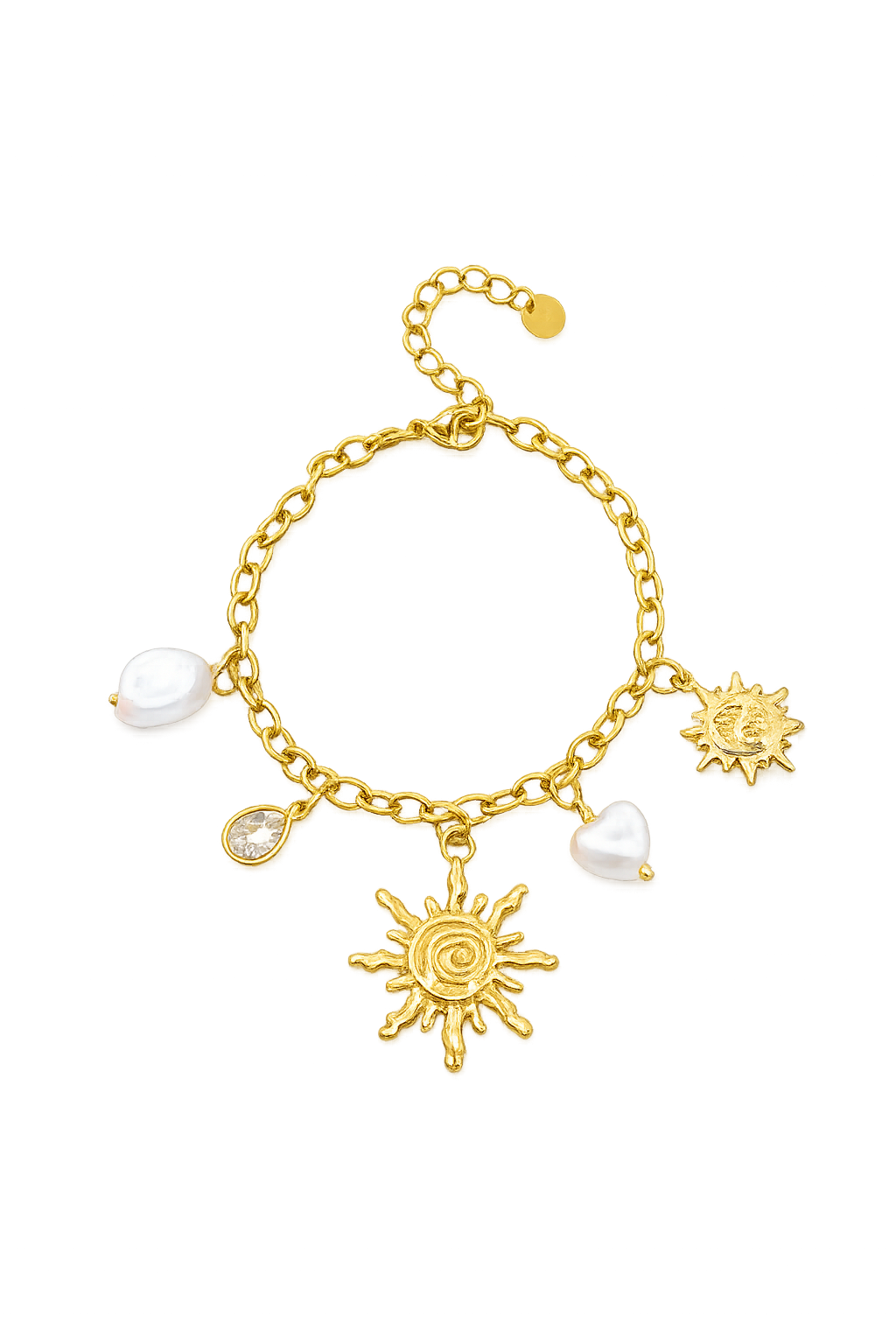 Bracelet breloque soleil