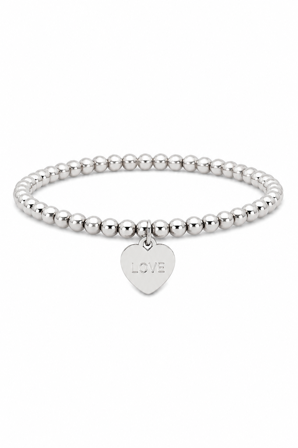 Bracelet coeur argent