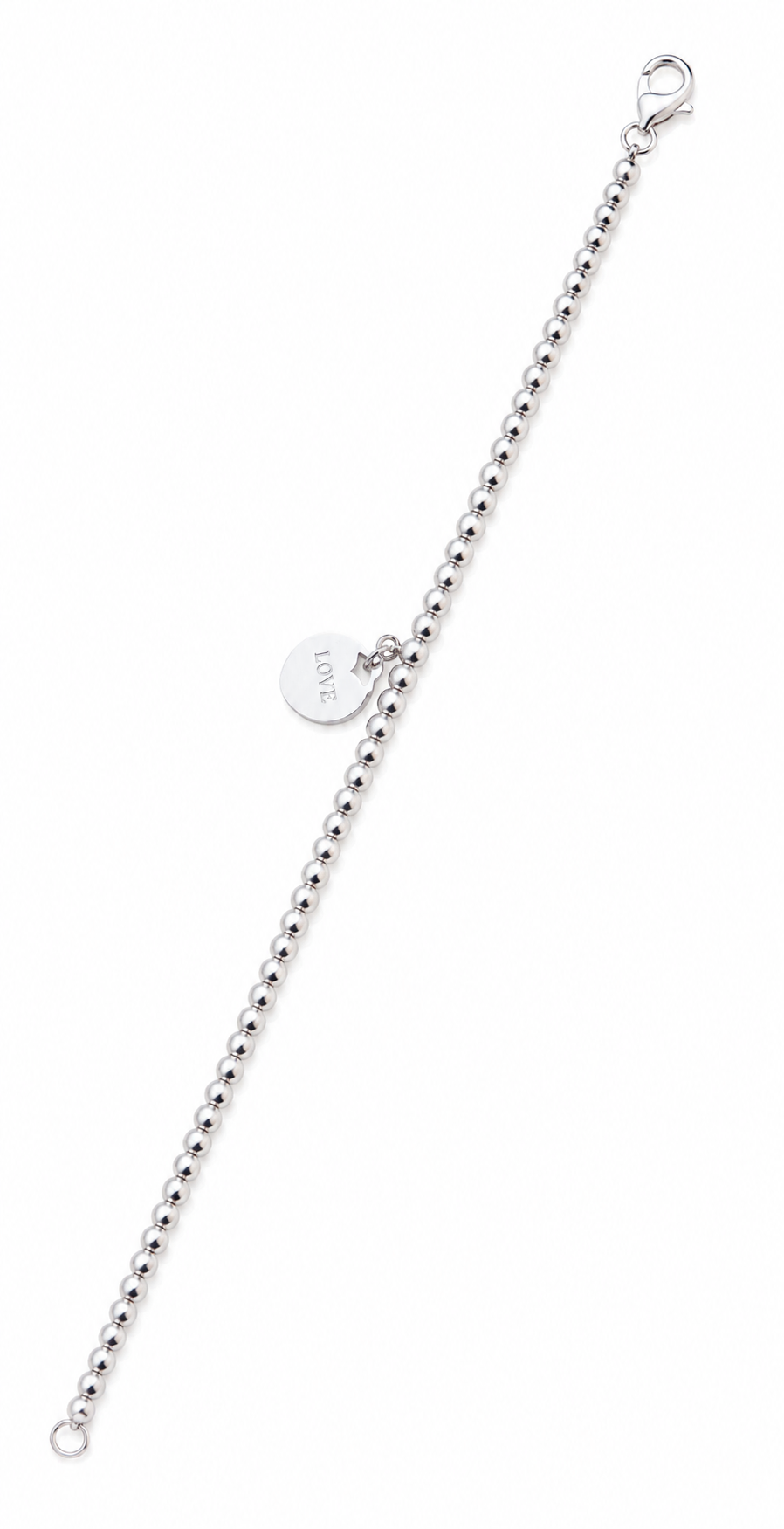 Bracelet coeur argent