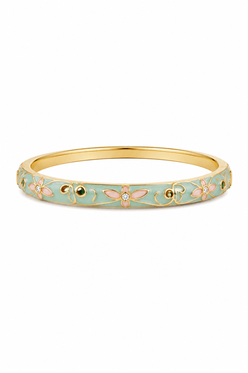 Bracelet en laiton turquoise