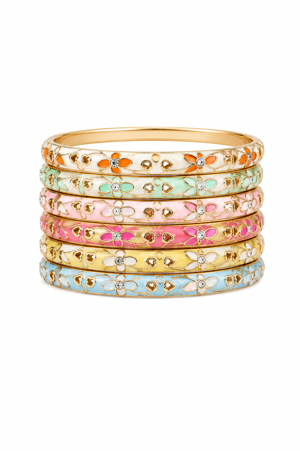 Bracelets en laiton beige