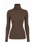 INTERDEE pull chaussette strass cacao