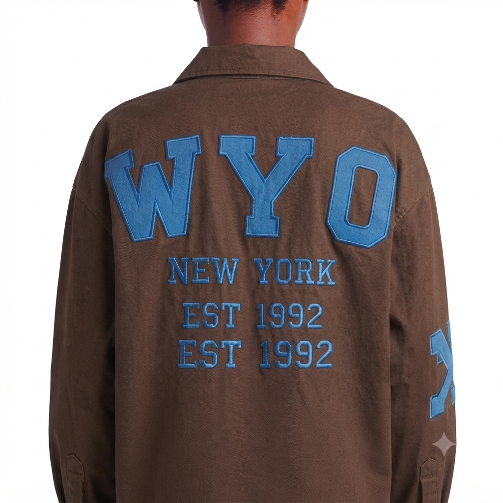 Chemisier oversize NEW-YORK coffee