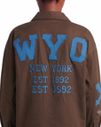 Chemisier oversize NEW-YORK coffee