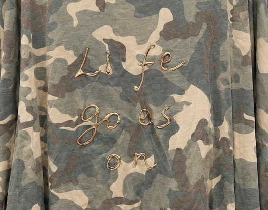 Sweat-shirt camouflage beige