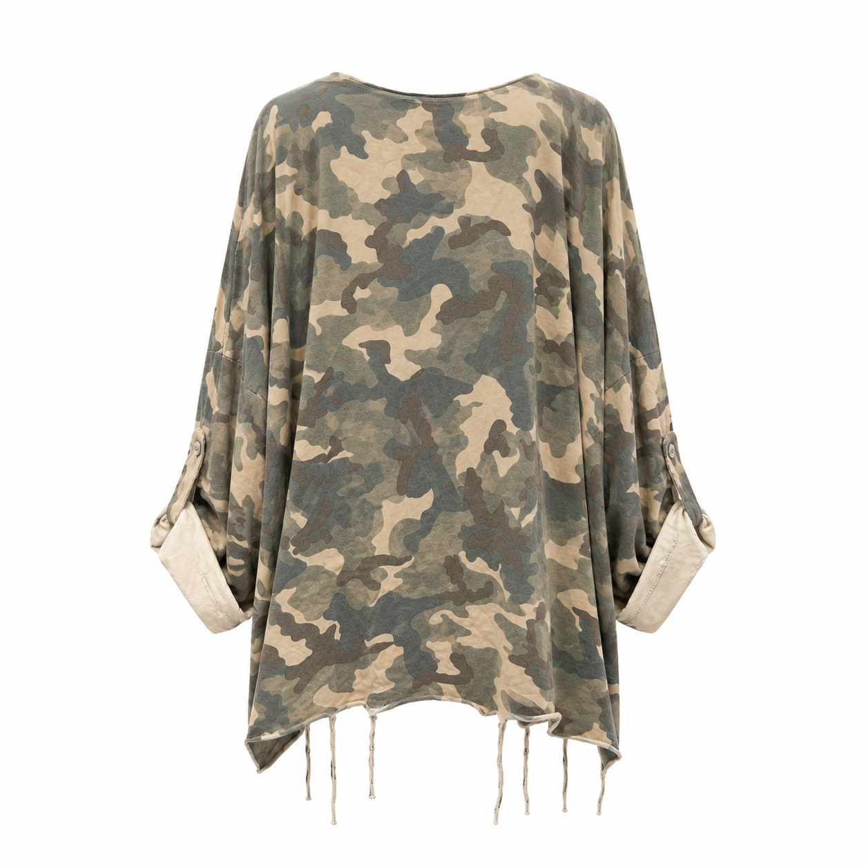 Sweat-shirt camouflage beige