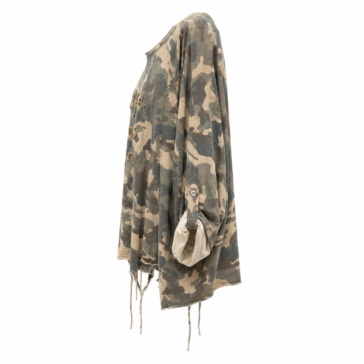 Sweat-shirt camouflage beige