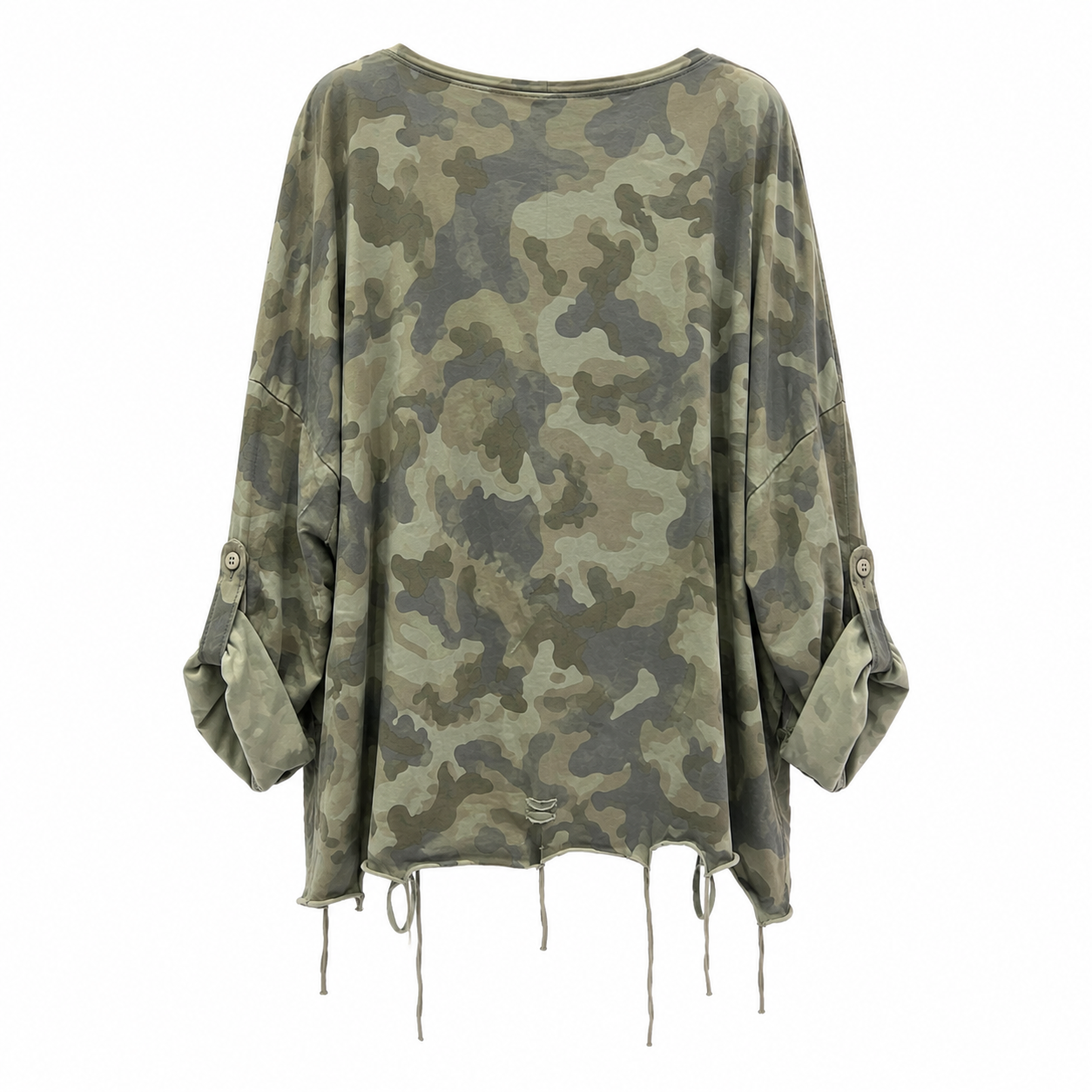 Sweat-shirt camouflage kaki
