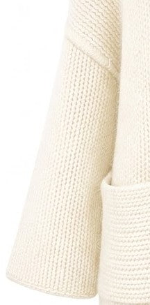 INTERDEE cardigan écru tricoté