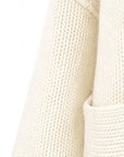 INTERDEE cardigan écru tricoté