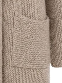 Interdee taupe knitted cardigan