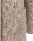 Interdee taupe knitted cardigan