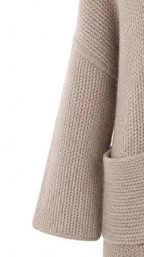 Interdee taupe knitted cardigan