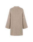Interdee taupe knitted cardigan