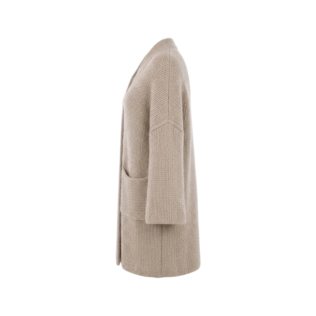 Interdee taupe knitted cardigan