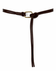 Ceinture cuir coffee/or  Interdee