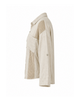 Lochmuster-Leinenhemd beige