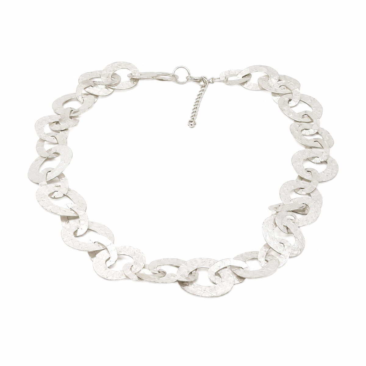 Collier petits anneaux argent