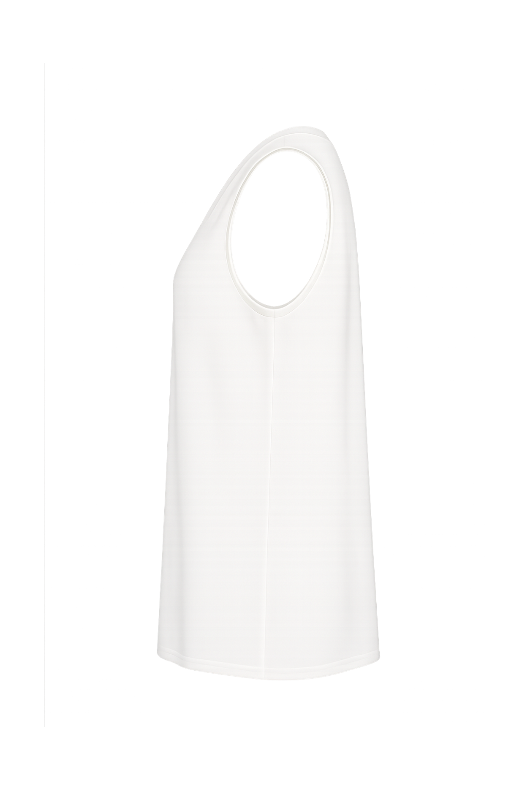 Top col V maille glacée blanc